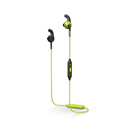 Philips - Shq6500cl - Actionfit Bluetooth In-Ear Sportsheadset Med Mikrofon Og Fjernbetjening - Blå
