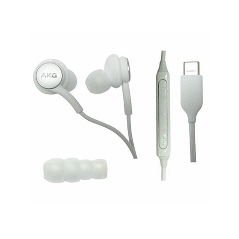 Samsung - Original Akg Type C Headset Til In-Ear-Øretelefoner - Hvidt