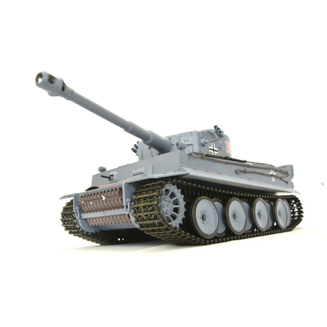 Rc Tank German Tiger I Heng Long 1:16 Grå, Røg&Lyd+Stål Gearkasse Og 2.4ghz -V 6.0