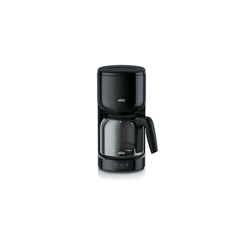 Braun Kf 3120 Bk - Filterkaffemaskine - Malet Kaffe - 1000 W - Sort