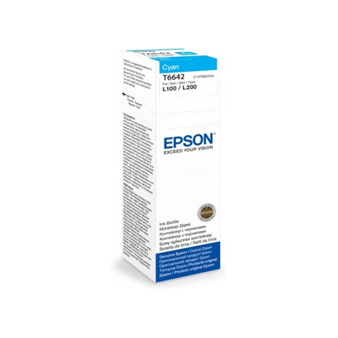 Epson T6642 - Original - Cyan - Epson L100/L110/L200/L300/L355/L550 - 1 Stk. - 62 Mm - 145 Mm