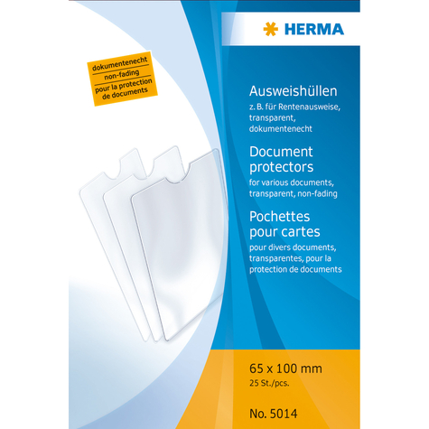 Herma 5014 - 65 X 100 Mm - Transparent - Polypropylen (Pp) - 65 Mm - 100 Mm - 25 Stk.