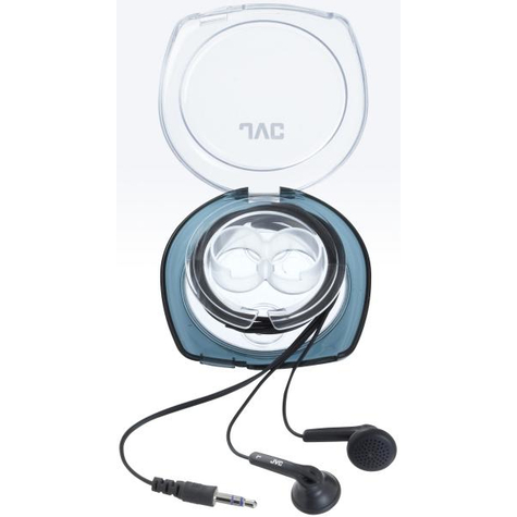 Jvc Ear Bud-Hovedtelefoner - Hovedtelefoner - In Ear - Sort - Med Kabel - Ørehætte - 20 - 20000 Hz