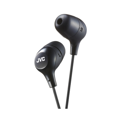 Jvc Ha-Fx38-B-E - Headphones - In Ear - Black - Iphone - Wired - 1 M