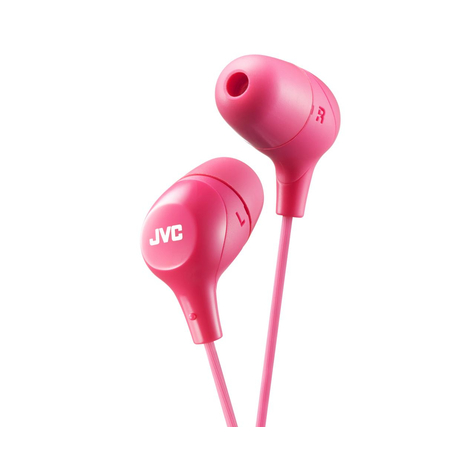Jvc Ha-Fx38-P-E - Hovedtelefoner - In Ear - Pink - Med Kabel - 1 M - Guld