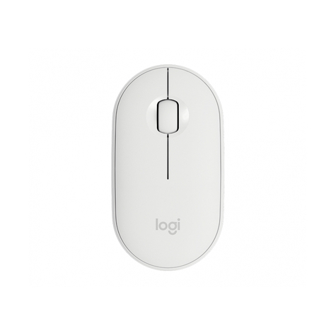 Logitech Pebble M350 - Ambidextrous - Optisk - Trådløs Rf + Bluetooth - 1000 Dpi - Hvid