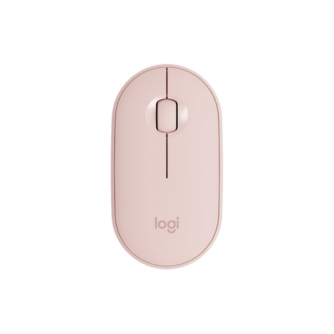 Logitech Pebble M350 - Ambidextrous - Optisk - Trådløs Rf + Bluetooth - 1000 Dpi - Pink