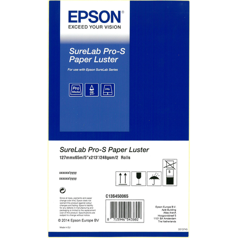 Epson Surelab Pro-S Papir Luster Bp 5x65 2 Ruller
