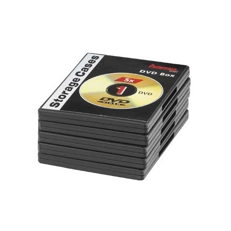 Hama Dvd Jewel Cases - Pakke Med 5 - Sort - 1 Disk - Sort