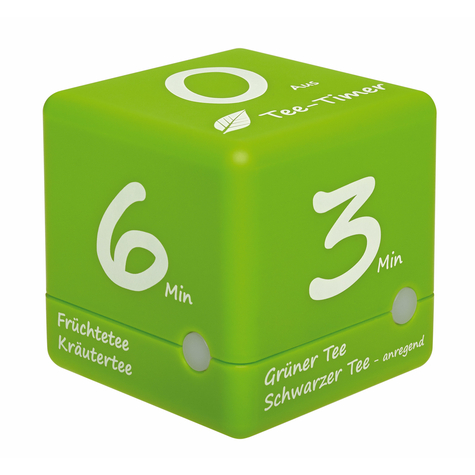 Tfa Cube Timer - Digital Køkkentimer - Grøn - Hvid - 6 Min - Plast - Fritstående - Aaa