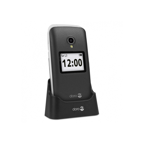 Doro 2424 - Flip Case - 6,1 Cm (2,4 Tommer) - 3 Mp - Bluetooth - 800 Mah - Grå - Sølv