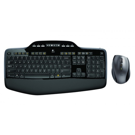 Logitech Wireless Desktop Mk710 - Tastatur- Og Musesæt - 2,4 Ghz - Spansk