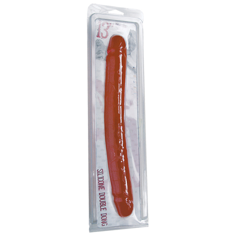 Dobbelt Penis Rød, 34cm