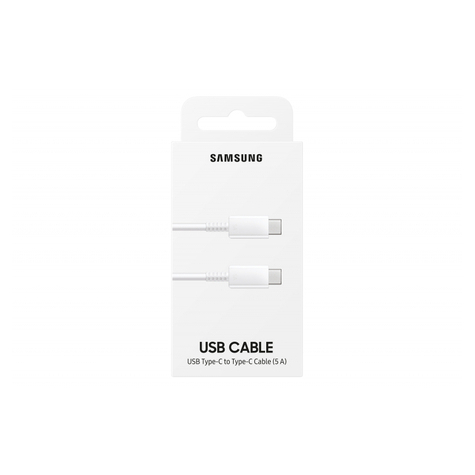 Samsung Usb Type-C Til Usb Type-C-Kabel, 1 M, 100 W, Hvid