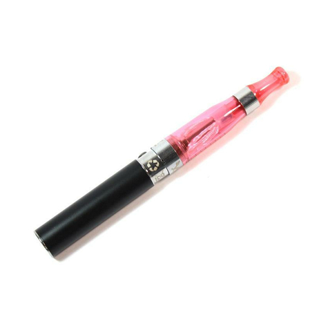 Ttzig E-Cigaret Proset Clearomizer Starter Kit (Rød + Håndtag Sort)