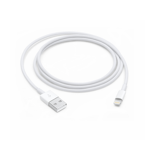 Apple Mque2zm/A Lightning Til Usb-Kabel 1m Iphone 7,7+, 8, 8+, X, Xs, Xr, Xs Max Hvid Taget Fra En Original Iphone-Æske