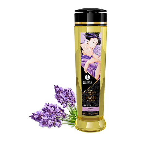 Shunga Massageolie Sensation (Lavendel) 240ml