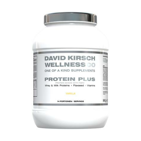 David Kirsch Wellness Co. Protein Shake Plus, 840 G Dåse, Vanilje