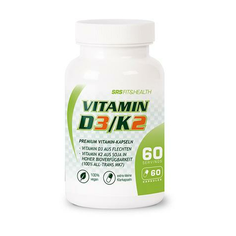 Srs Vitamin D3/K2, 60 Kapsler Dosis