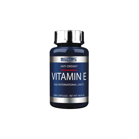 Scitec Essentials Vitamin E, 100 Kapsler Dåse