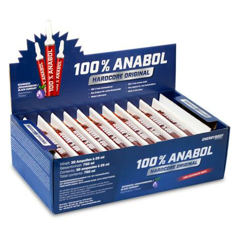 energybody 100% anabolsk, 30 x 25 ml ampuller