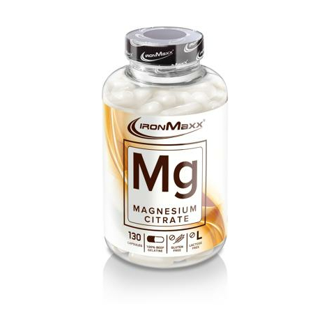 Ironmaxx Mg-Magnesium, 130 Kapsler Kan