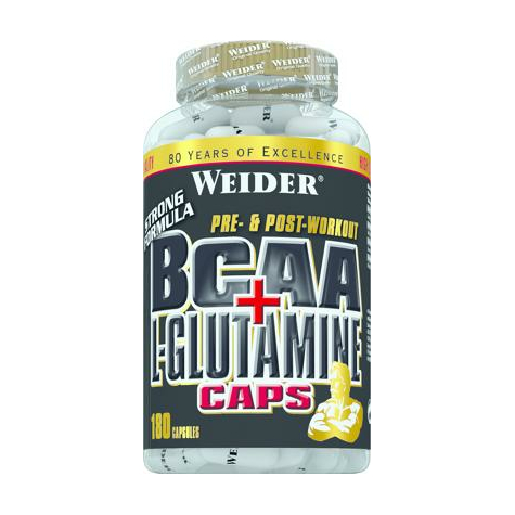 Joe Weider Bcaa + L-Glutamin Kapsler, 180 Kapsler Kan