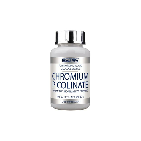 Scitec Essentials Chrom Picolinate, 100 Tabletter Dosis