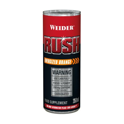 Joe Weider Rush Rtd, 24 X 250 Ml Dåse (Depositum Element)