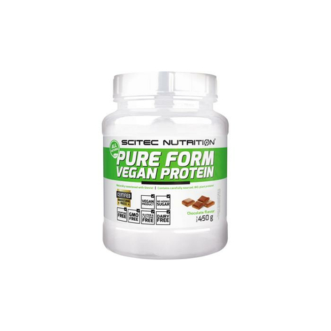 Scitec Nutrition Pure Form Vegansk Protein, 450 G Dåse