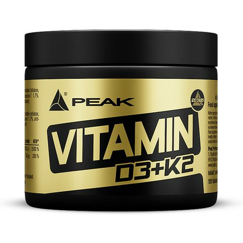 Peak Performance Vitamin D3 + K2, 120 Tabletter