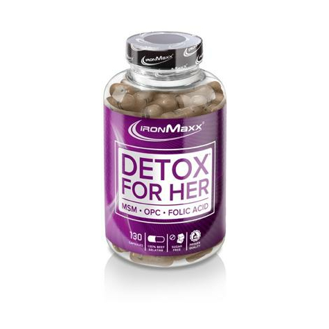 Ironmaxx Detox For Hende, 130 Kapsler Dosis