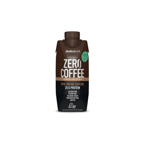 Biotech Usa Zero Kaffe, 15 X 330 Ml Drikkekarton, Caffe Latte