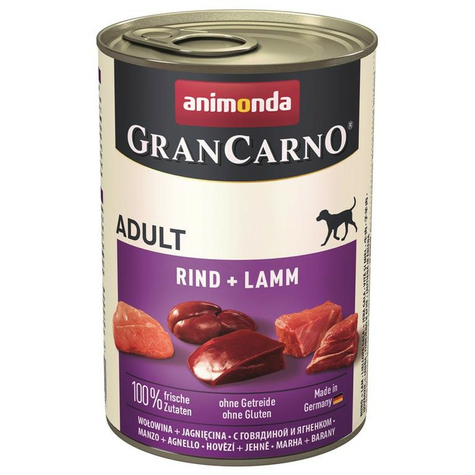 Animonda Hund Grancarno,Carno Voksen Oksekød-Lammekød 400g D