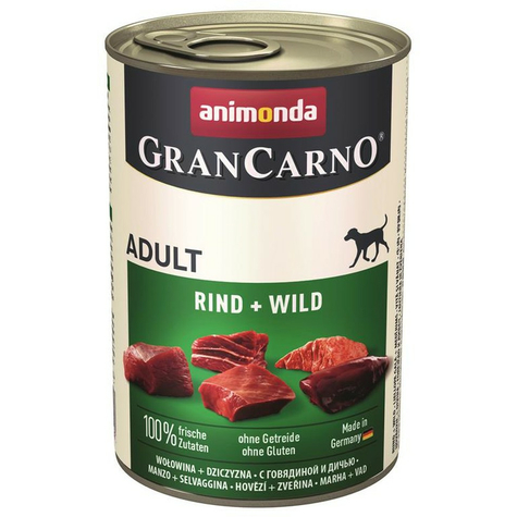 Animonda Hund Grancarno,Carno Voksen Oksekød Vildt 400gd