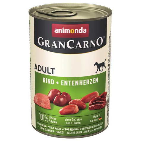 Animonda Hund Grancarno,Carno Voksen Ri Duck Hjerte 400gd
