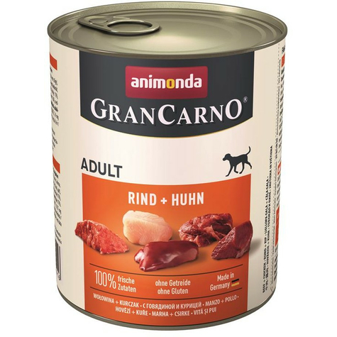 Animonda Dog Grancarno,Carno Voksen Oksekød-Kylling 800g D