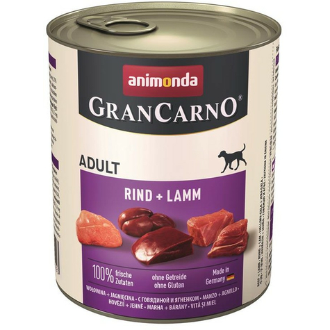 Animonda Hund Grancarno,Carno Voksen Oksekød-Lammekød 800g D
