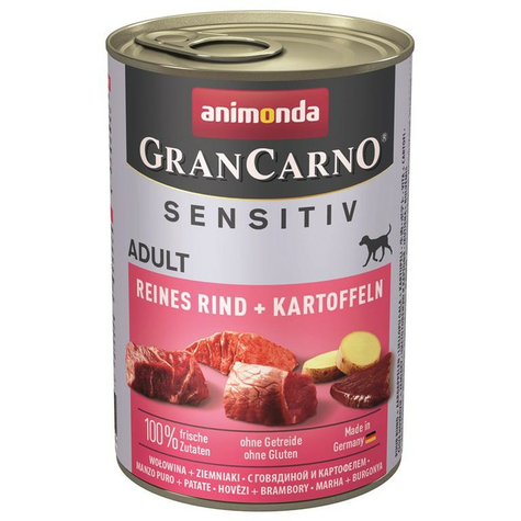 Animonda Dog Grancarno Sensitive,Carno Sensi Oksekød+Kartoffel 400gd