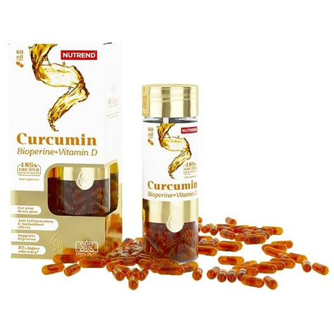 Nutrend Curcumin + Bioperine + D-Vitamin, 60 Kapsler