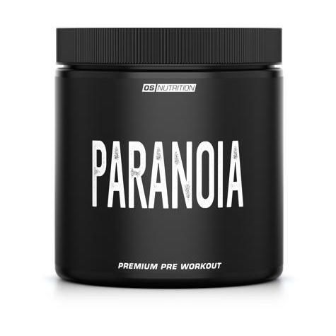 os nutrition paranoia premium pre workout, 320 g dåse, strawberry-kiwi