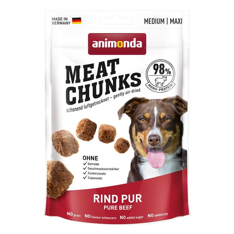 Animonda Hundesnacks, Ani.Meat Chunks Rent Oksekød 80g
