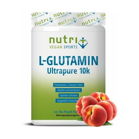 Nutri+ Vegansk L-Glutamin Pulver Ultrapure, 500 G Dåse