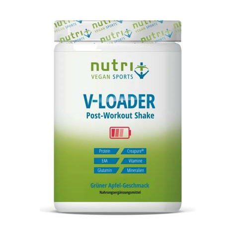 Nutri+ Vegan V-Loader Pulver, 750 G Dåse, Grapefrugt/Grønt Æble