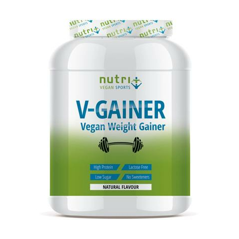 Nutri+ Vegan V-Gainer Pulver, 2000 G Dåse