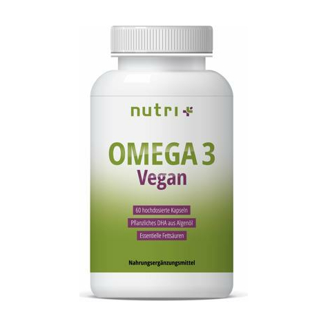 Nutri+ Veganske Omega 3 Kapsler, 60 Kapsler