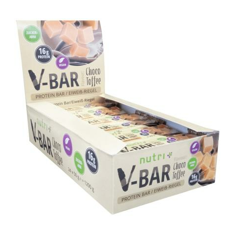 Nutri+ Vegansk V-Bar Proteinbar, Choko-Toffee