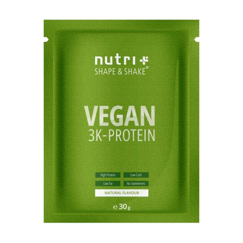 Nutri+ Vegansk 3k Proteinpulver, 30 G Prøve