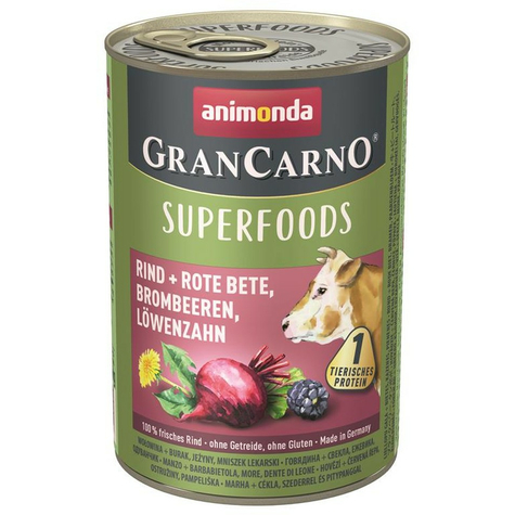 Animonda Hund Grancarno,Grancarno Superf. Oksekød 400gd