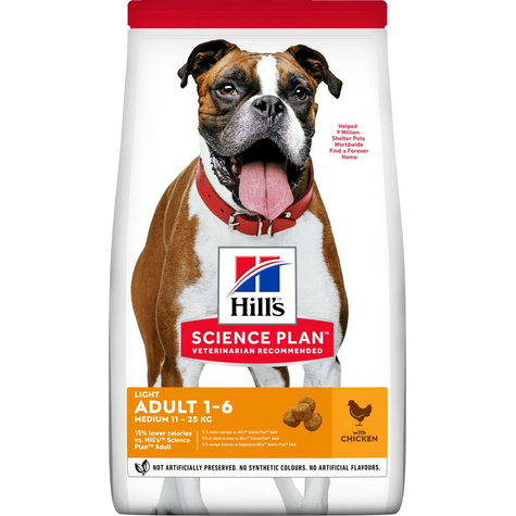 Hills,Hillsdog Ad Light Kylling 2,5kg